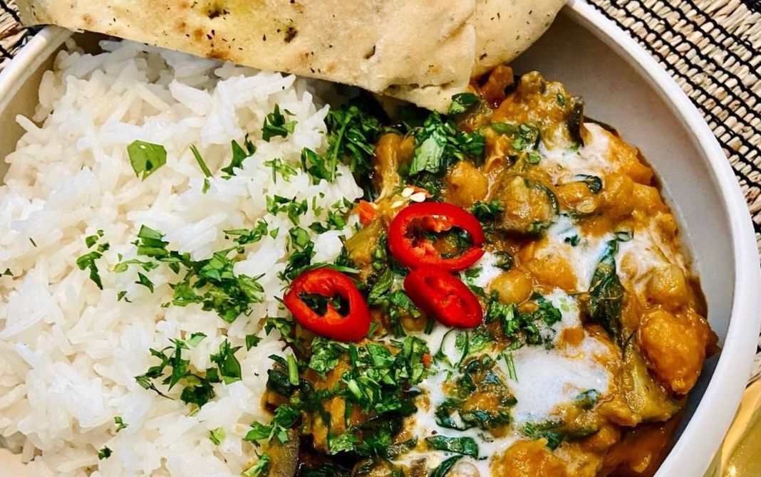 Rode curry met pompoen