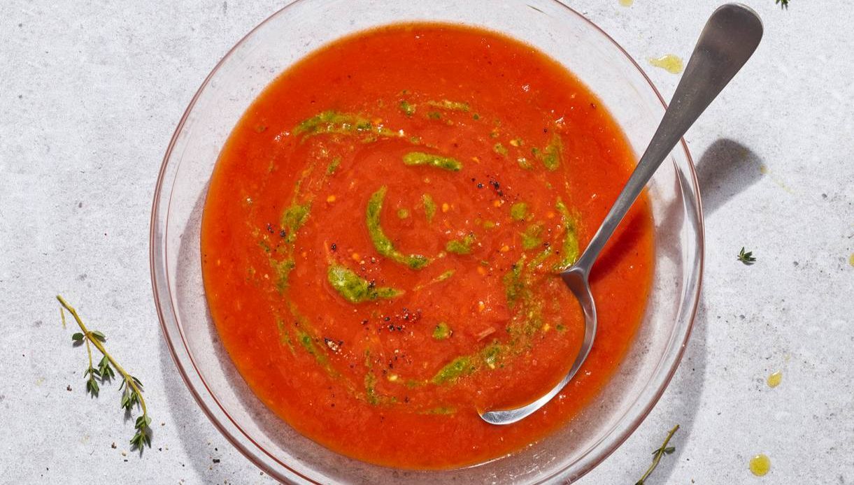 Geroosterde tomatensoep